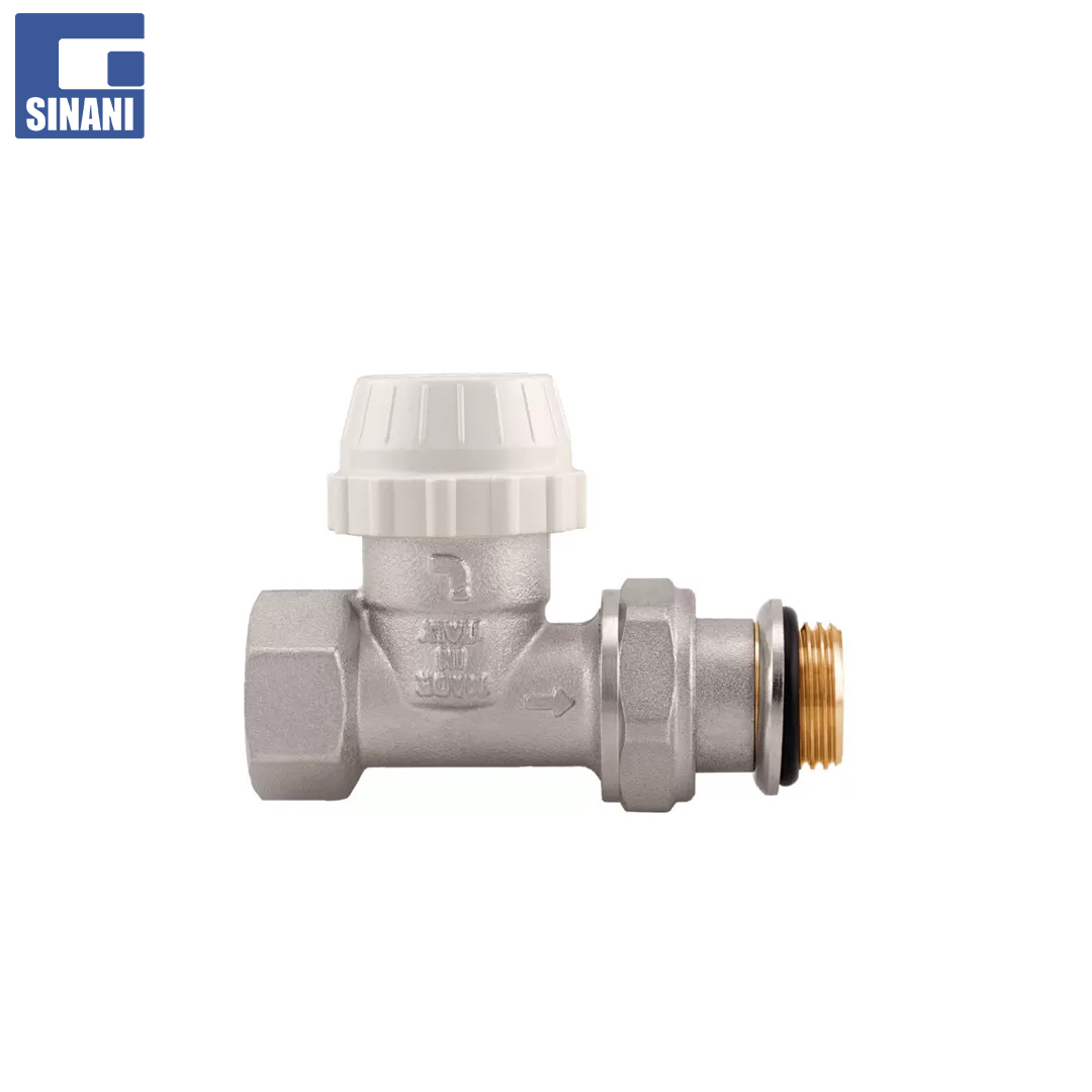 Rubinetë radiatori i drejtë 1/2" për kokë termostatike