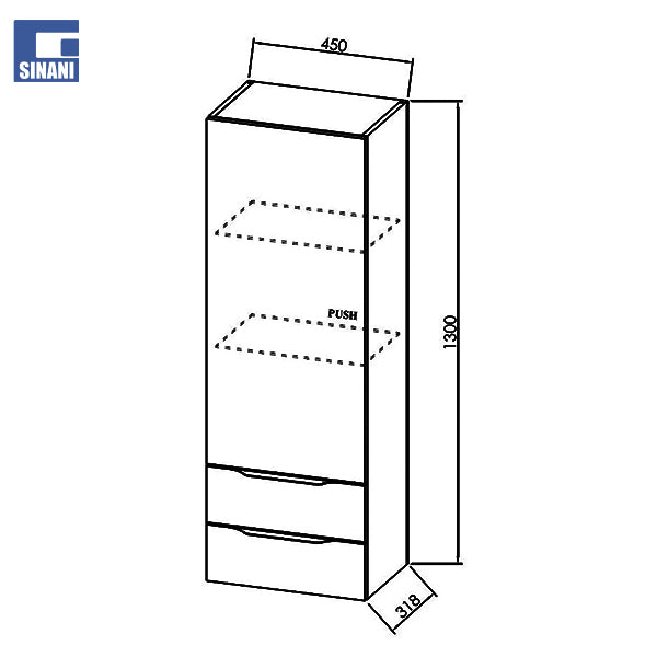 Kollonë për mobilje tualeti Malaya