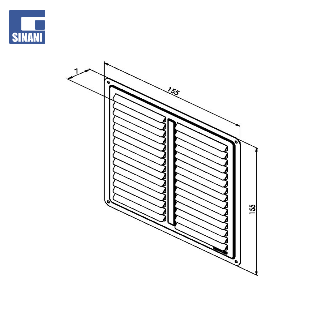 Grilë inoksi 150x150
