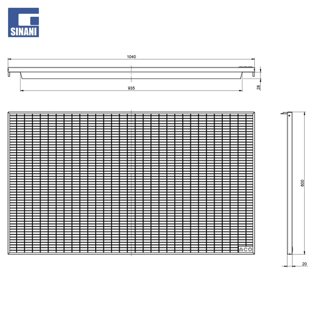 Grilë për modelin gojë ujku 60x100cm e zinguar A15