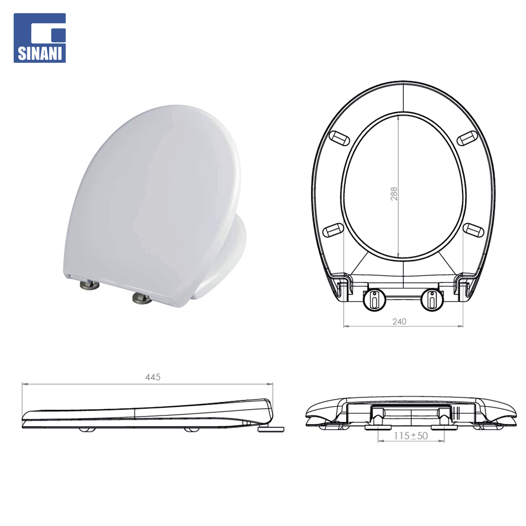 Kapak wc Creta soft close take-off