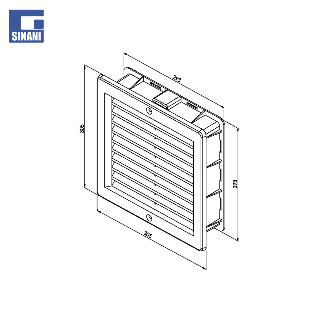 Grilë plastike 300x300