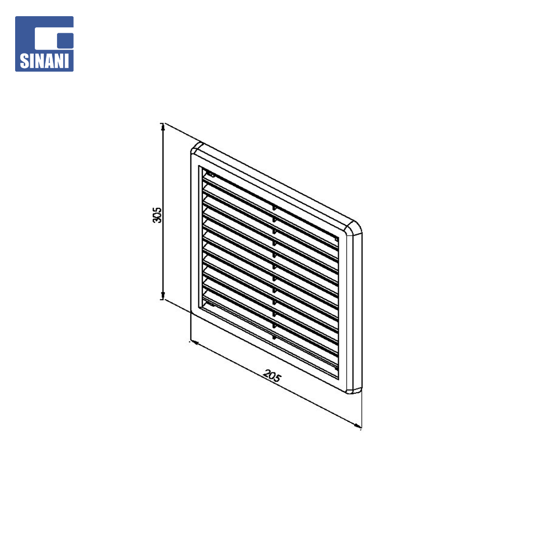 Grilë plastike 200x300
