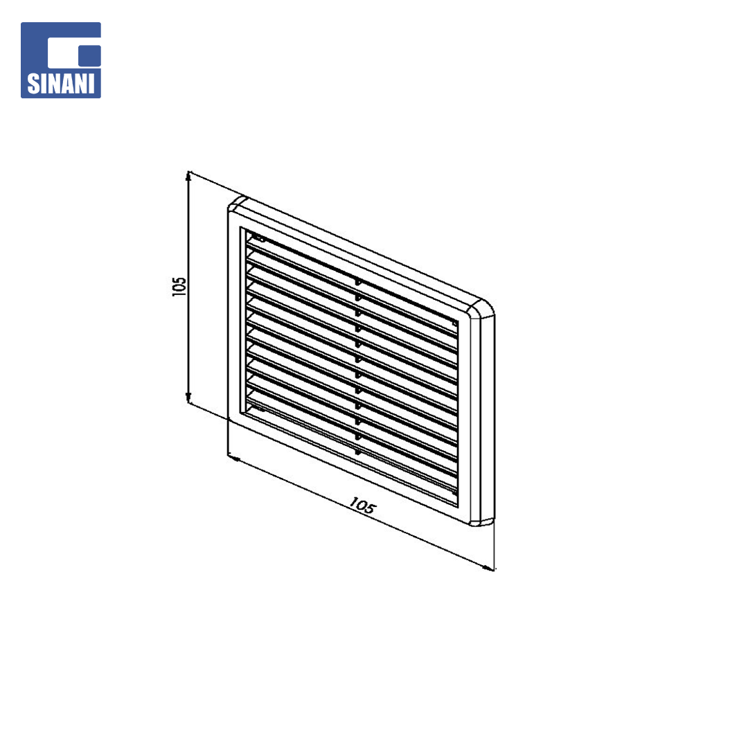 Grilë plastike 100x100