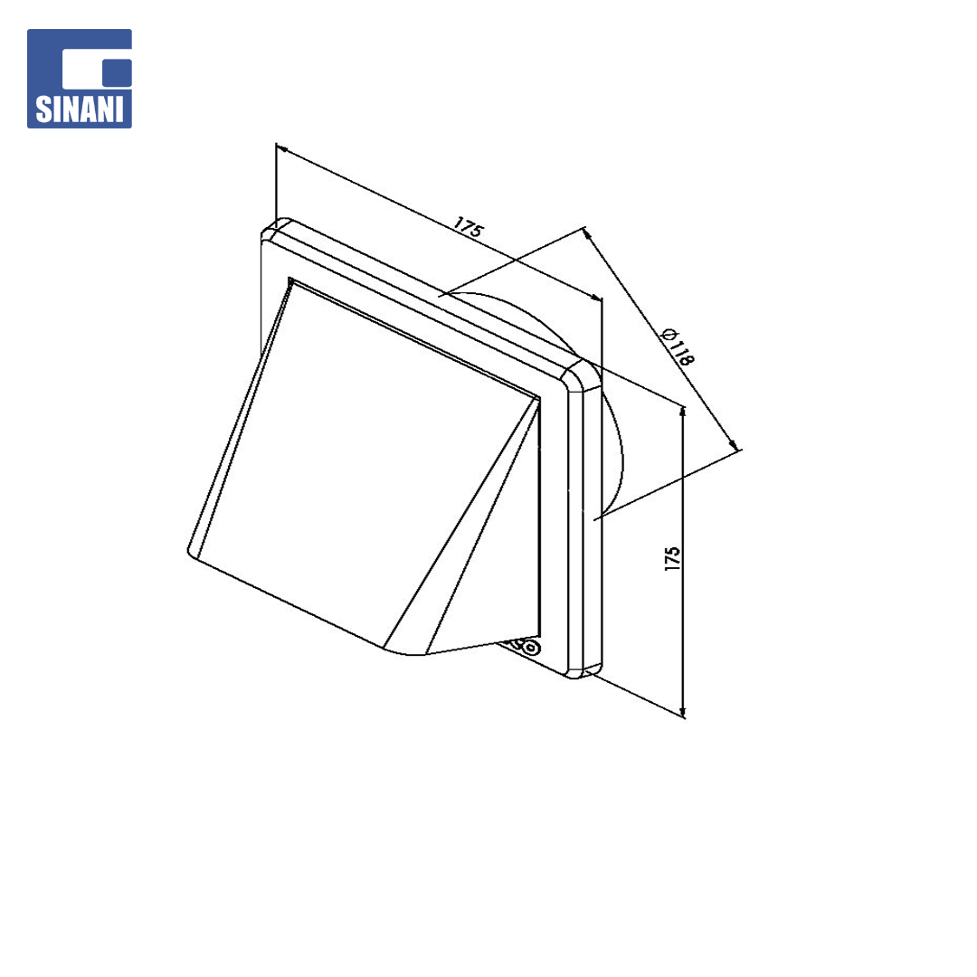 Grilë plastike me gravitet