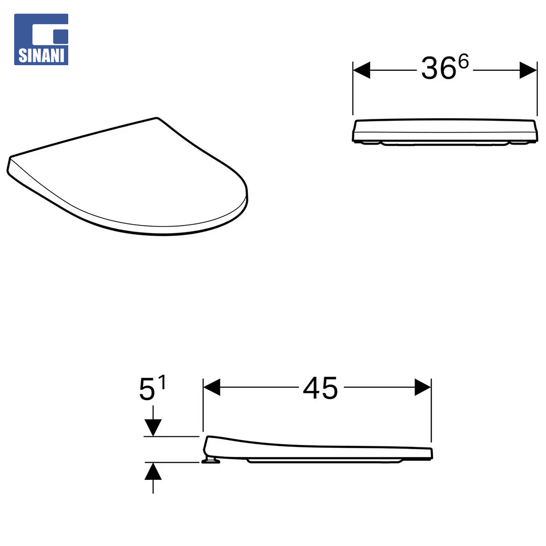 Kapak wc soft slim iCon
