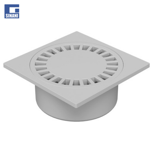 Piletë dyshemeje vertikale Ø75, 200x200 mm