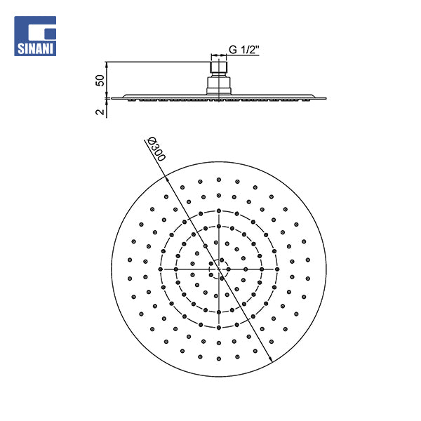 Koke dushi rrethore ari 30 cm