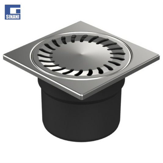 Piletë dyshemeje vertikale D110 me grilë inoksi Sun