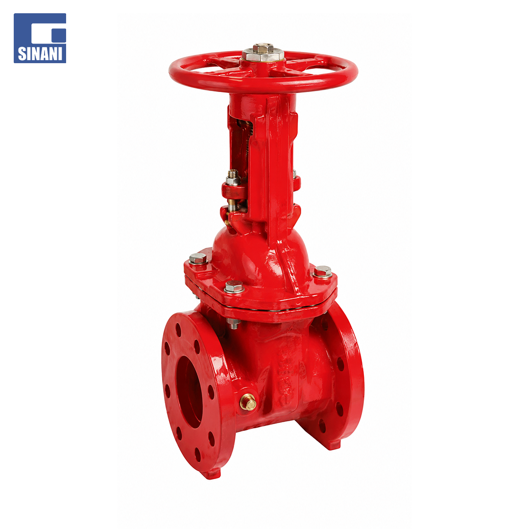 Saracineskë gize me timon DN150 (5") PN16 UL/FM (e kuqe)