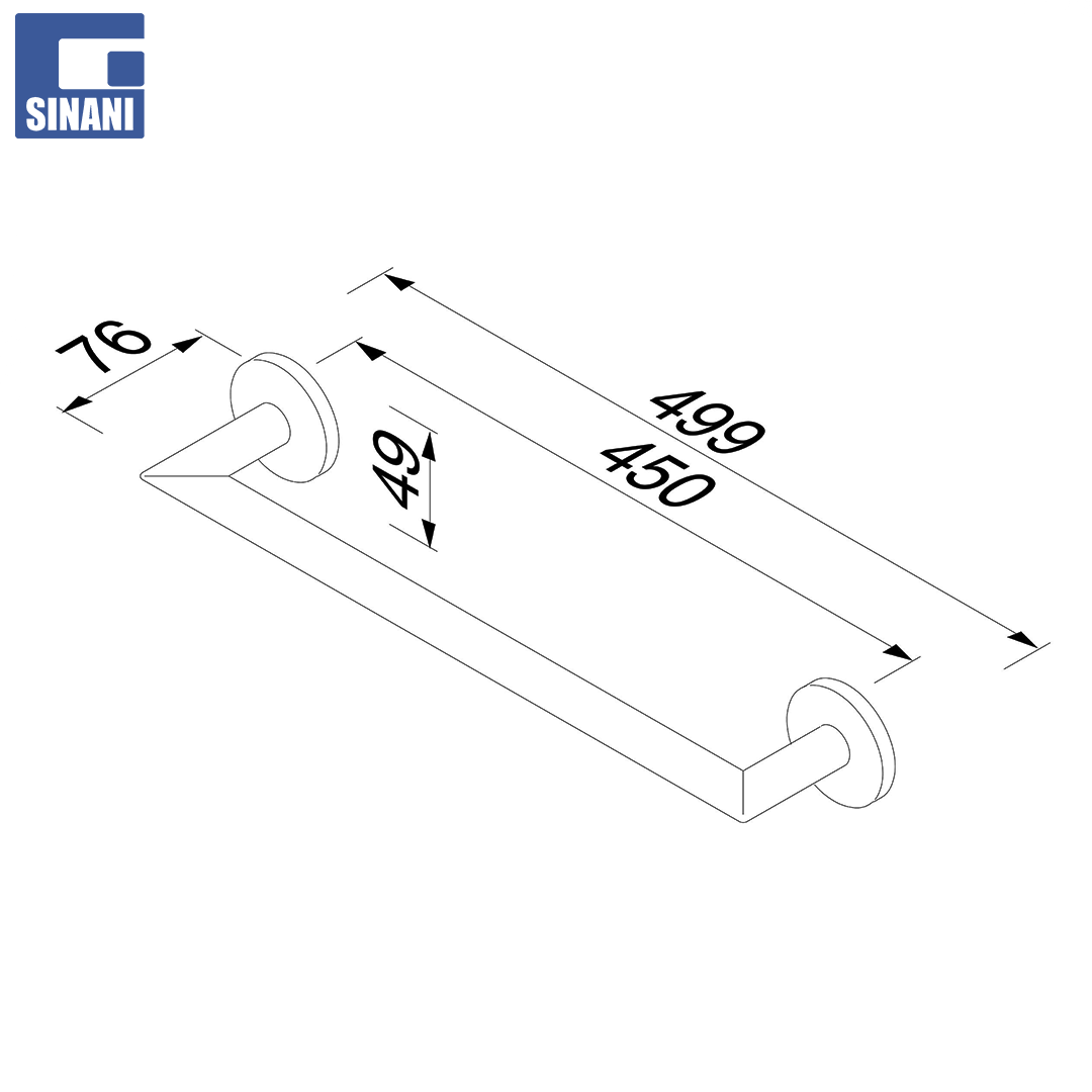 Mbajtëse peshqiri Nemox gold
