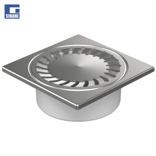 Piletë dyshemeje vertikale Neptun me grilë inoksi