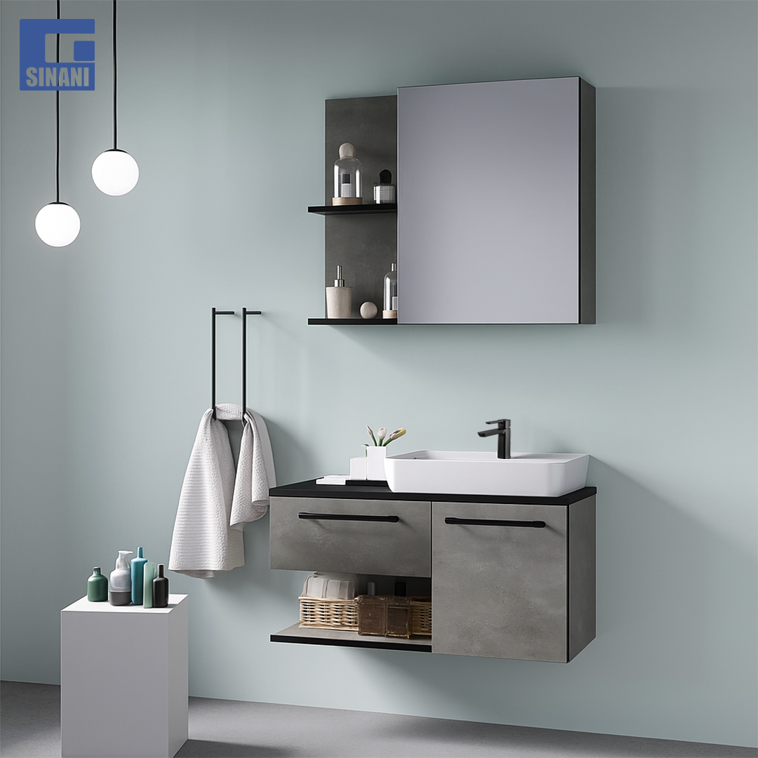 Mobilje tualeti Piramit Retro Silver/Black