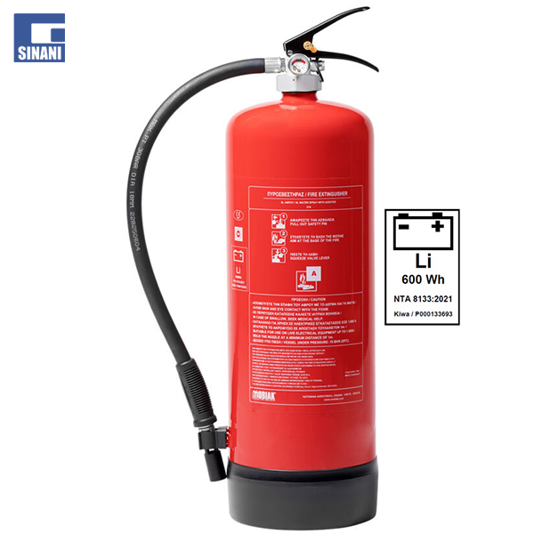 Zjarrfikëse Hydrogel 9 litra për Bateri Lithiumi