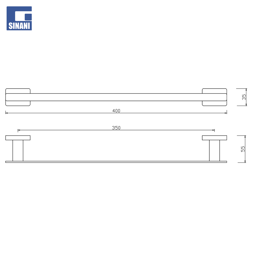 Mbajtëse peshqiri 40cm Linea