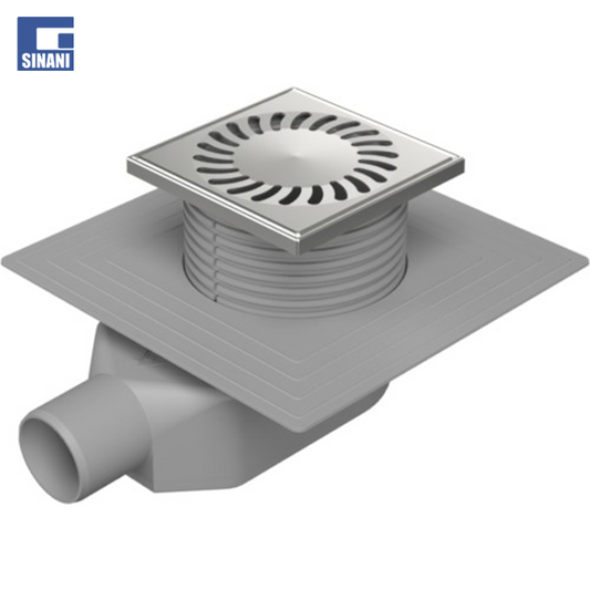 Piletë dyshemeje e ulët me rrjetë inoksi Sun