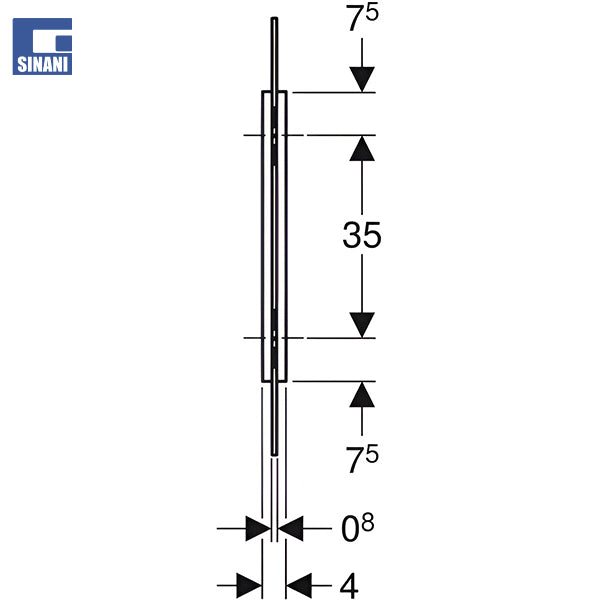 Ndarëse për pishuare Glass Light Grey