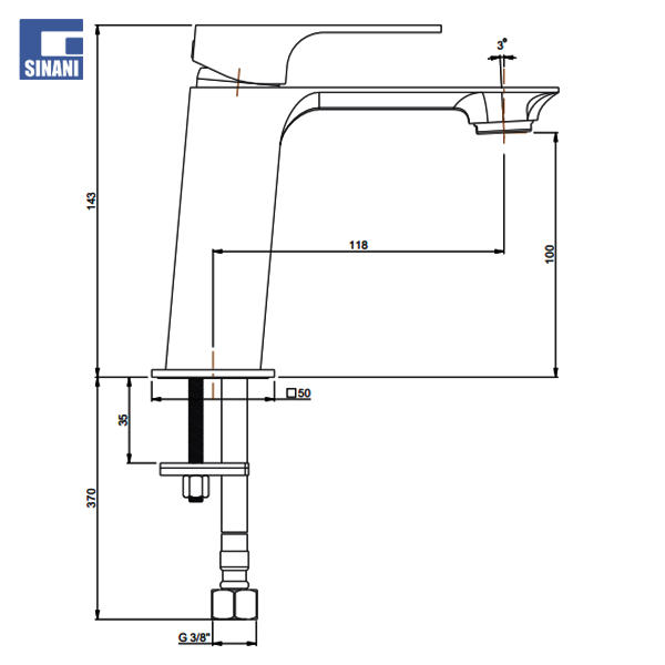 Grup lavamani Venti pa piletë