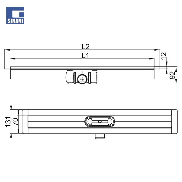 Trup inoksi per kanaline dushi ShowerDrain C