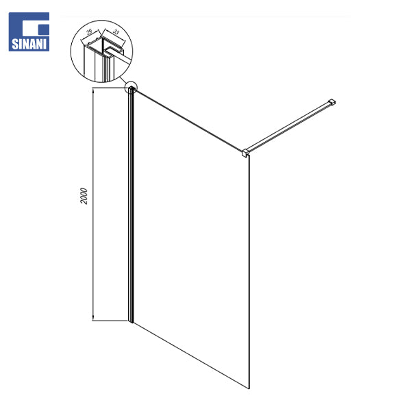 Faqe xhami transparent Calypso