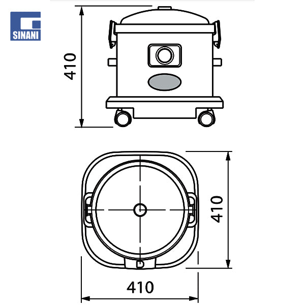 Ndarës lëngjesh me rrota