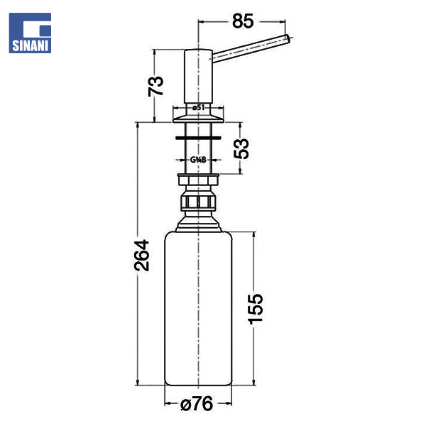 Mbajtëse sapuni likuid Plum