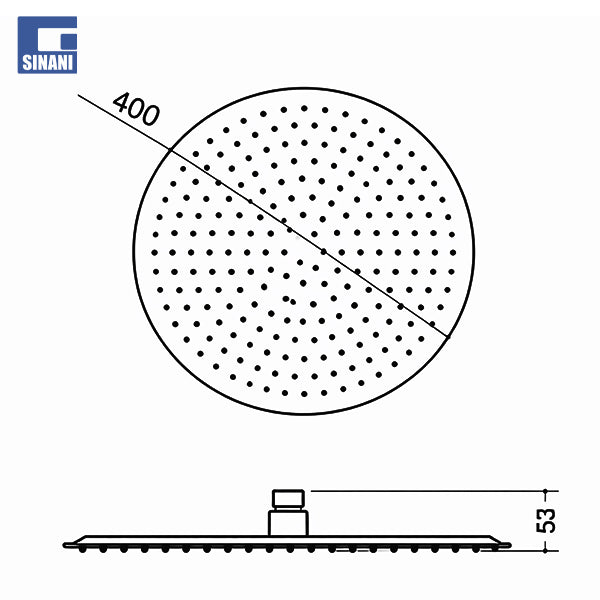 Kokë dushi rrethore Warrior-R