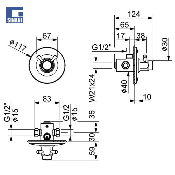 Grup dushi inkaso me shtypje (sistem antivandal)