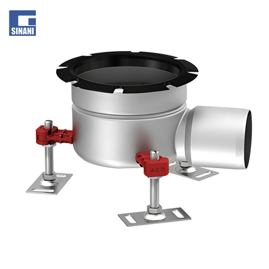 Piletë inoksi horizontale Gully 142 teleskopike (me fllanxhe lidhese) me sifon ACO Hygienic