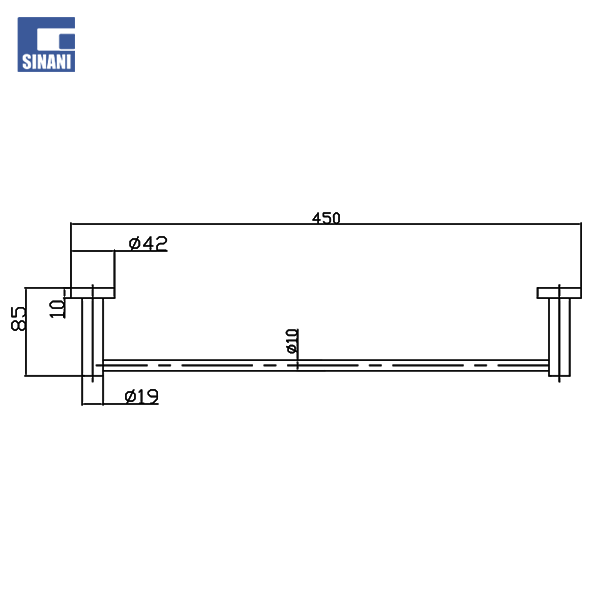 Mbajtëse peshqiri Tondi 45 cm