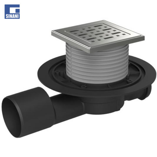 Piletë dyshemeje horizontale Neptun me grile inoksi Face