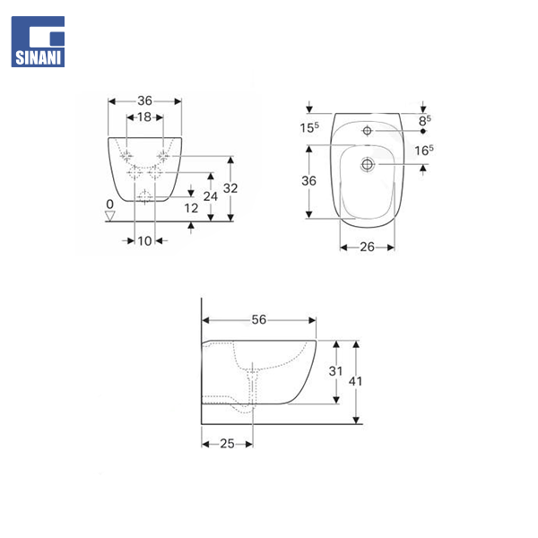 Set tualeti Citterio rimfree