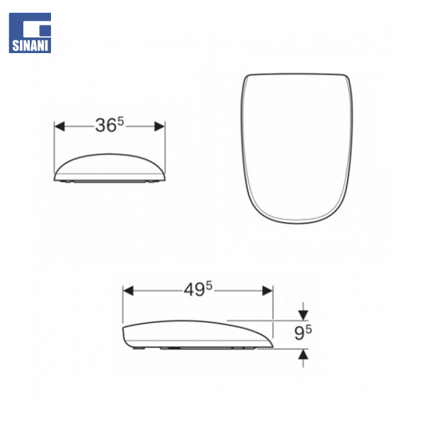 Set tualeti Citterio rimfree
