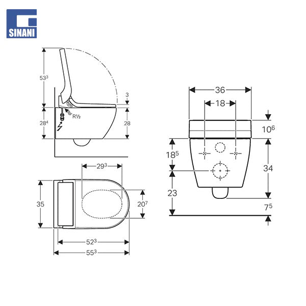 WC AquaClean Tuma Comfort