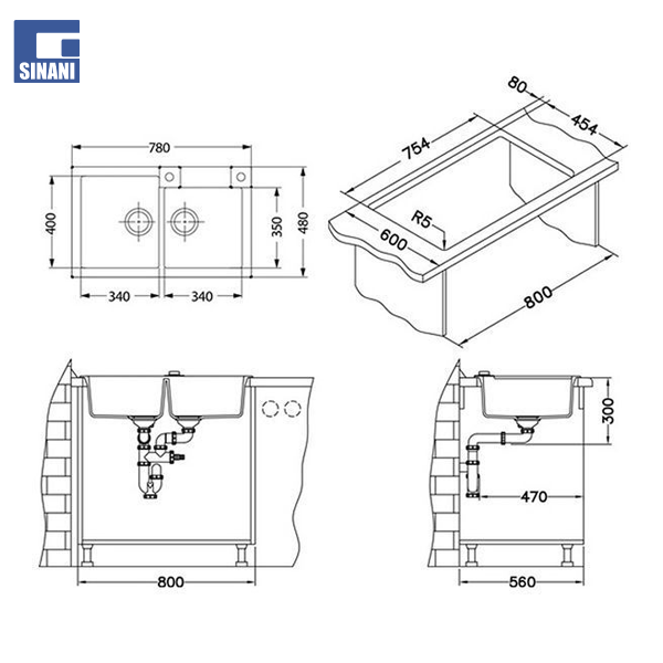 Lavapjatë graniti Rock 90