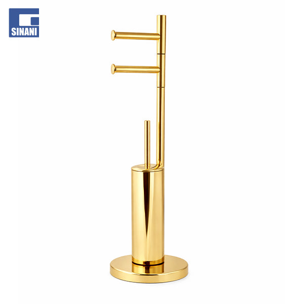 Set 3 në 1 furçë WC-je me mbajtëse letre higjienike dhe mbajtëse rezerve