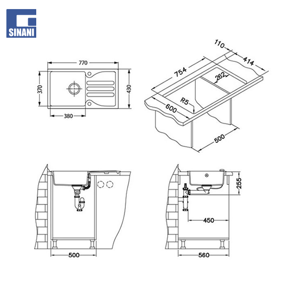 Lavapjatë graniti Galapagos 30