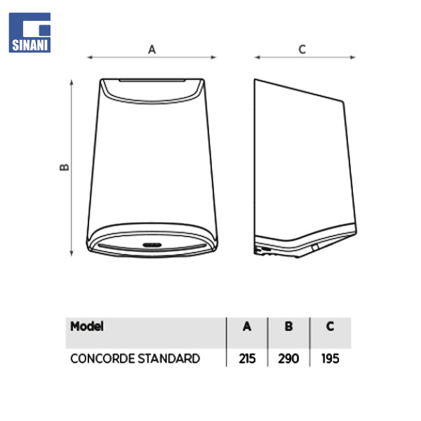 Tharëse duarsh automatike CONCORDE