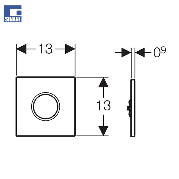 Buton pishuari elektronik Sigma01 i bardhe