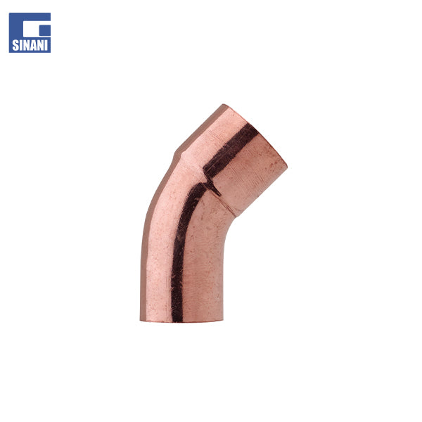 Bërryl bakri me saldim 45° MF