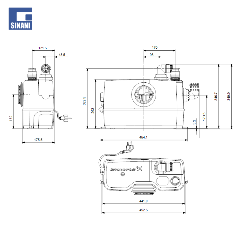 Pompe Sololift2 WC-1