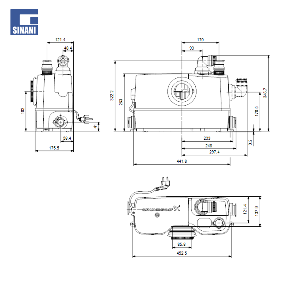Pompe Sololift2 WC-3