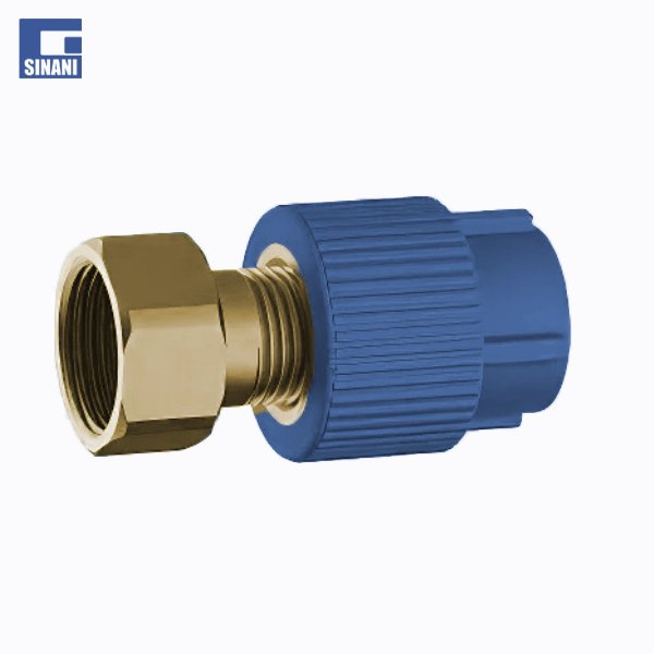 Adaptor Fusio femër me dado blu