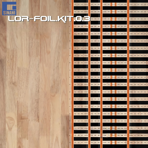 Tapet elektrik LOR FOIL KIT 0.3 mm
