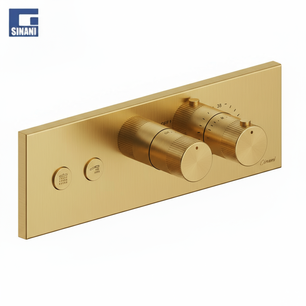 Grup dushi inkaso termostatik horizontal me 2 dalje Lineabox