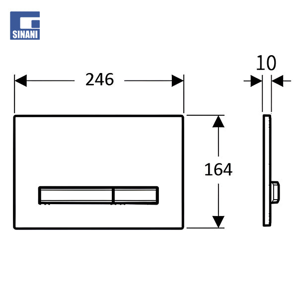 Buton Sigma50 i personalizueshëm me unazë kromi