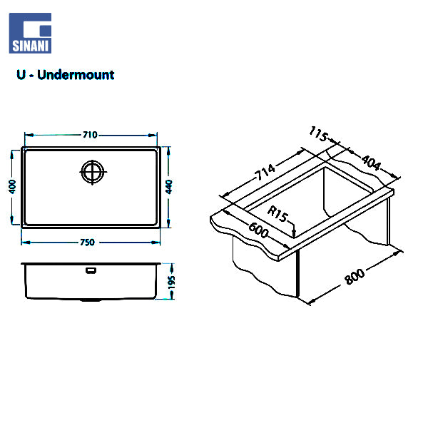Lavapjatë inoksi Kombino