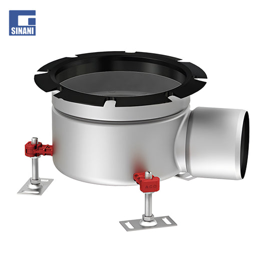 Pilete inoksi horizontale Gully 218 teleskopike me sifon ACO Hygienic