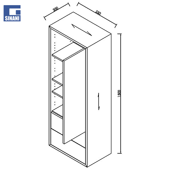 Kollonë për mobilje tualeti Elena