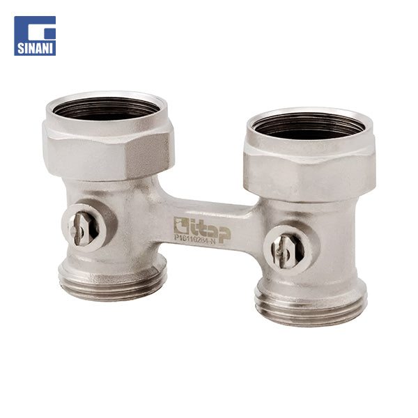 Valvol 3/4" e drejte per radiator panel me dy tuba